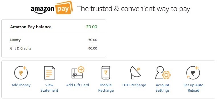 Amazon pay balance money