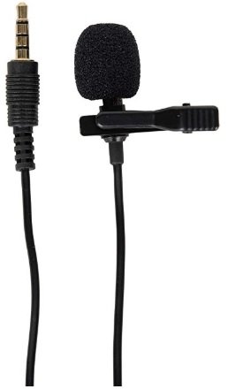 Generic 3.5mm Clip On Mini Lapel Lavalier Microphone (Black)